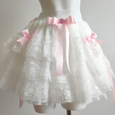 Candy Dance – Coquette-Minirock mit Spitzenschleife
