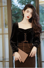 Conjunto Dark Academia de 2 piezas Darkening Night