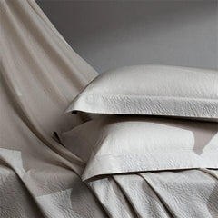 1000TC Egyptian Cotton Thick Weave Jacquard Luxury Solid Color Bedding Set