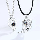 I Love You Magnetic Projection Couple Necklace Set