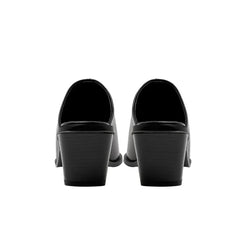 Kaky's Cow Pasted Leather Pointed Wedge Heels