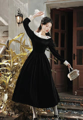 Fragmentos de un romance: vestido gótico de terciopelo, estética oscura y romántica