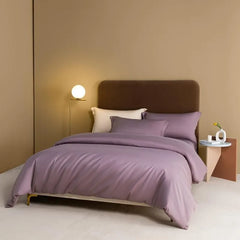 1000TC Egyptian Cotton Luxury Solid Color Duvet Cover Ultra Soft Comfortable Elastic Fitted Bed Sheet Pillowcases Twin Double