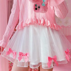 Minirock im Lizzy Coquette-Stil mit Schleifen