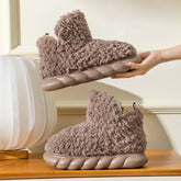 Fluffy Cozy Woman Warm Home Boots