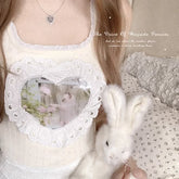 Kokettes Oberteil mit süßer Herzapplikation