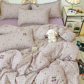 Purple Cherry Bedding Set