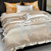 1000TC Egyptian Cotton Soft Silky Satin Jacquard Luxury Bedding Set