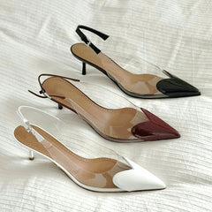 Pointed Shallow Mouth Sweet Love Shape Pumps