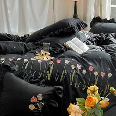 3/4Pcs Ruffle Bedding Set