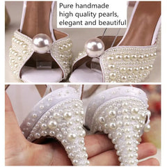 Handmade Pearl High Heels