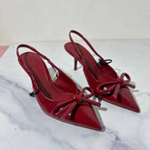 Rosy Pointed Toe Heels