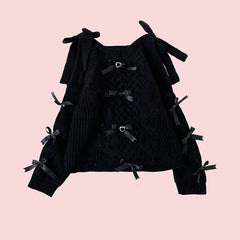 Pullover mit Schleife und Schneeflocke