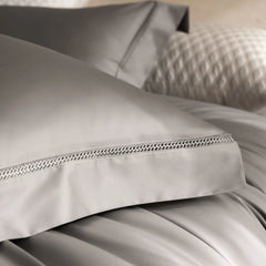 1000TC Egyptian Cotton Duvet Cover Set with Hollow Lace Trim Luxury Soft Smooth Bed Linen High Thread Count Bedding Set