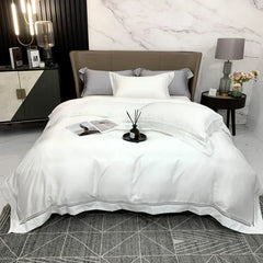 1000TC Egyptian Cotton Luxury White Hotel Style Bedding Set