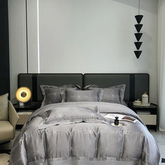 Luxury Egyptian Cotton Jacquard Silky Bedding Set