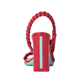 Strange Style Weave Open Toe Sandals