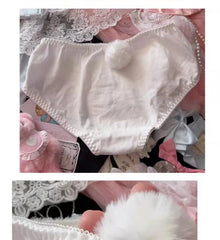 Kawaii Lamm Plüsch-Dessous-Set