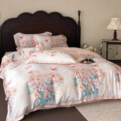 600TC Lyocell Soft Silky Cooling Summer Luxury Bedding Set