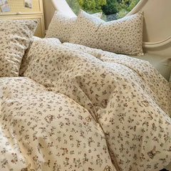 Ins Cream Bedding Set