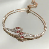 Zircon Stone Adjustable Snake Bracelet