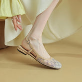 Round Head Sheepskin Low Heel