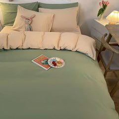 1 Pc Housse De Couette 220x240 White Gray Color Duvet Cover Double Size Funda Nordica Cama 150 Queen/King Size Bed Cover