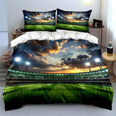 Stadium under dramatic sky. Print Bedding Set