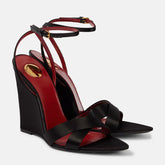 Stylish Cross - Strap Wedge Sandals
