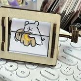 DIY Wooden Hand-Cranked Animation Machine Desktop Decor Kit