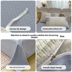 Korean Double Layer Gauze Bedding Set