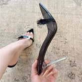 Light Luxury Niche French Multi-color Pointed Toe Thin Heel