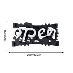 Wooden Double-Sided Reversible Open Closed Sign