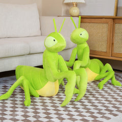 Peluche de mantis verde de imitación, juguete de peluche, juguete suave, juguetes de peluche, regalos para niños