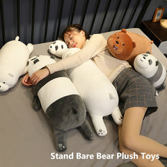 Stand Bare Bear Plush Toys Children Stuffed Animals Cartoon Figure Plush Doll Pillow Soft Cute Plush Stuff Birthday Gift Kids