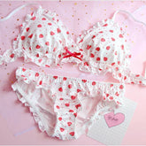 Erdbeermilch Kawaii Dessous-Set