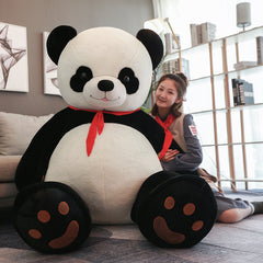 Stuffed & Plush Animals 80-100CM Giant Oversize Panda Skin Toys Panda Stuffed Plush Panda Bear Doll Kids Gifts Toys for Girls