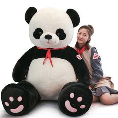 Stuffed & Plush Animals 80-100CM Giant Oversize Panda Skin Toys Panda Stuffed Plush Panda Bear Doll Kids Gifts Toys for Girls