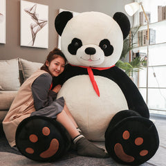 Stuffed & Plush Animals 80-100CM Giant Oversize Panda Skin Toys Panda Stuffed Plush Panda Bear Doll Kids Gifts Toys for Girls