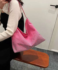 Stylish Versatile Brown Zircon Large Capacity Satchel Bags