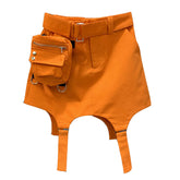 Hosenträger Orange Handtasche Tasche Rock Details