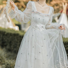 Vestido de princesa de hadas de tul delicado de Sweet Roselily