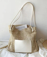 Vacation Style Large Capacity Straw Woven Shoulder Bag