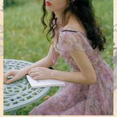 Venus Rainglow Vintage-Floral Princess Dress