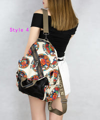 Versatile Large Capacity Printed One Shoulder Crossbody Bag