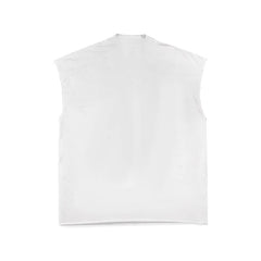 Lockeres ärmelloses Hemd mit Vintage-Ästhetik-Print