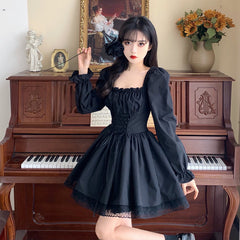 Vestido de princesa gótica lolita oscura Viola