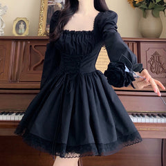 Vestido de princesa gótica lolita oscura Viola