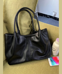 Handbag Versatile Leather Faux Satchel Women Black