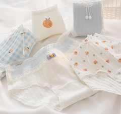 Braguitas estilo enrejado de frutas